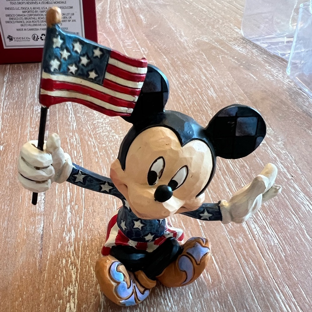 Disney Mickey Mouse Figurine with Red and Black Accents